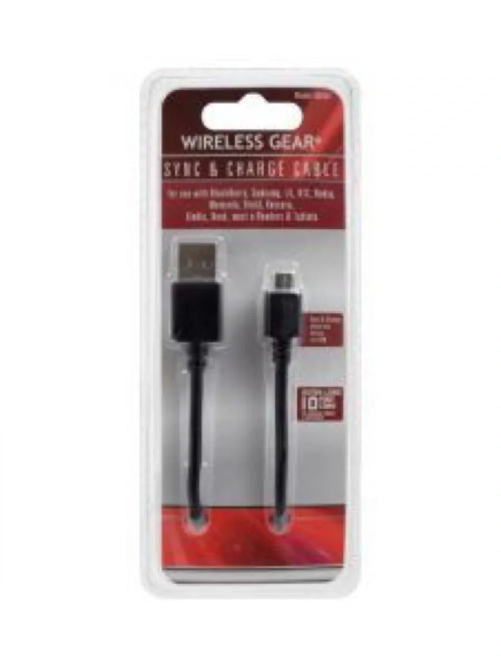 Black USB to Micro-USB Sync & Charge Cable
